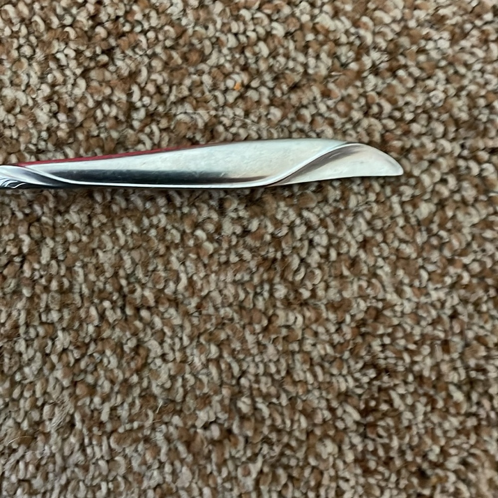 VTG Nasco Stainless Steel Swirl Handle teaspoon Japan - Picture 2 of 5